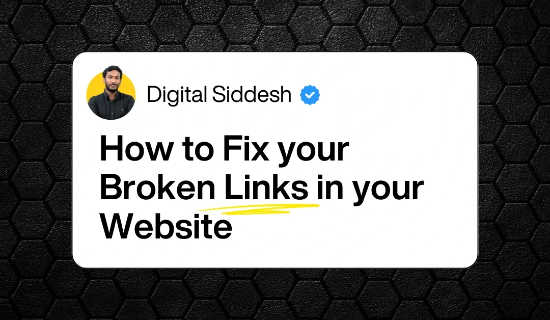 5 Fix Broken Links on Website to Improve SEO Fast